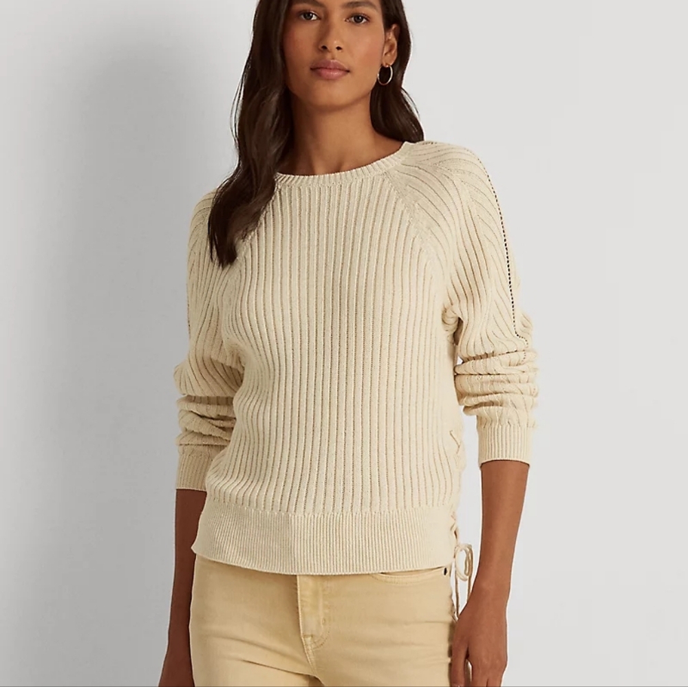 Ralph Lauren Linen-Blend Sweater SZ Small New No Tags